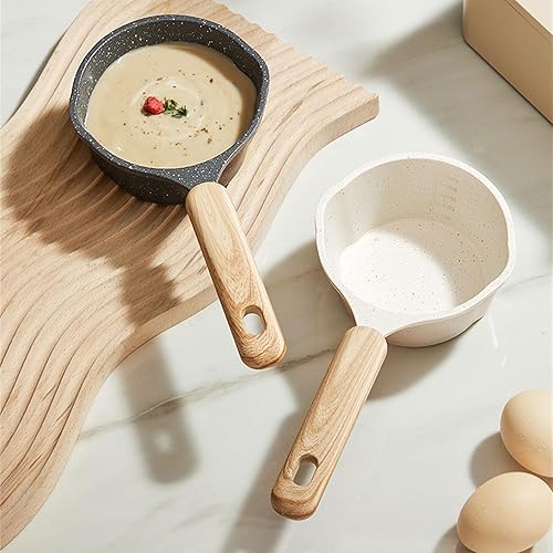 Miniatura 5 de Sartenes calentadoras de mantequilla ollas de leche con doble boquilla antiadherente sartenes pequeños utensilios de cocina cacerola ollas de cocina