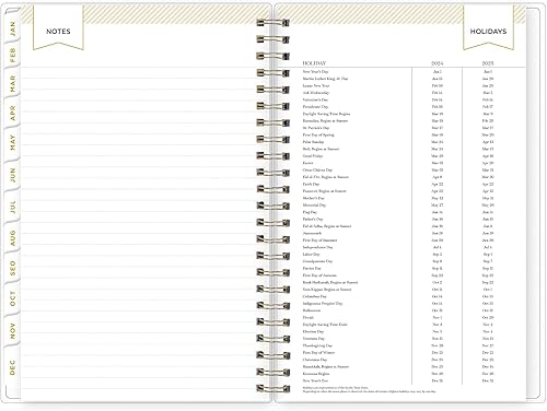 Miniatura 11 de Blue Sky Day Designer - Agenda semanal y mensual 2024, 5 x 8 pulgadas, cubierta esmerilada, encuadernado con alambre, azulejos (101410-24)