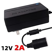 Vista 5 de Convertidor de energía de 110 V CA a CC 12 V 2 A, enchufe de pared de CA de 100 V-250 V a 12 V CC para encendedor de cigarrillos de coche