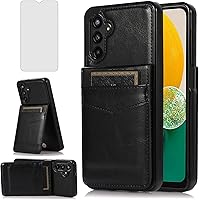 Vista 9 de Asuwish Funda de teléfono para Samsung Galaxy A13 5G con protector de pantalla de vidrio templado, soporte para tarjetas de crédito, soporte