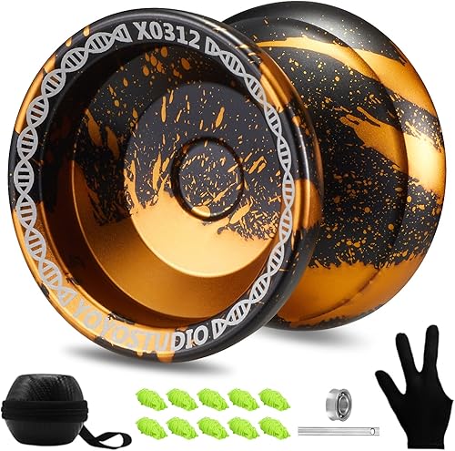 Yoyo Yoyo X0312 Profesional Responsive para niños principiantes, Yo yo yo de doble propósito para adultos con kit de rodamientos Yoyo que no