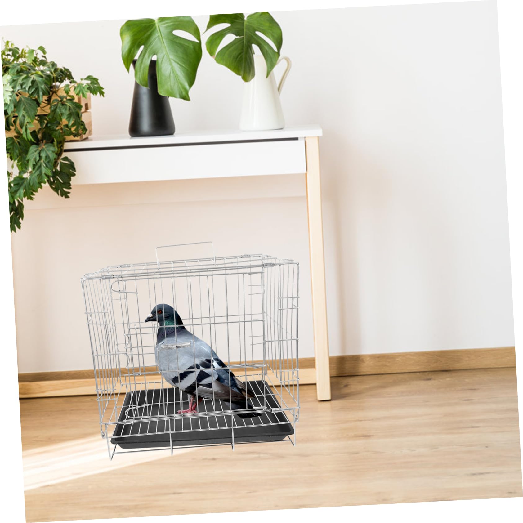 Happyyami Jaula De Cría De Pájaro De Gran Capacidad para Periquitos y Palomas Transportador De Aves Bandeja Extraíble Diseño De Inoxidable y Duradero para Uso Doméstico