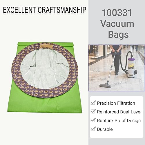 Miniatura 3 de Paquete de 10 bolsas de vacío 100331, compatibles con P-roTeam CoachVac, Super CoachVac y MegaVac (collar circular abierto)