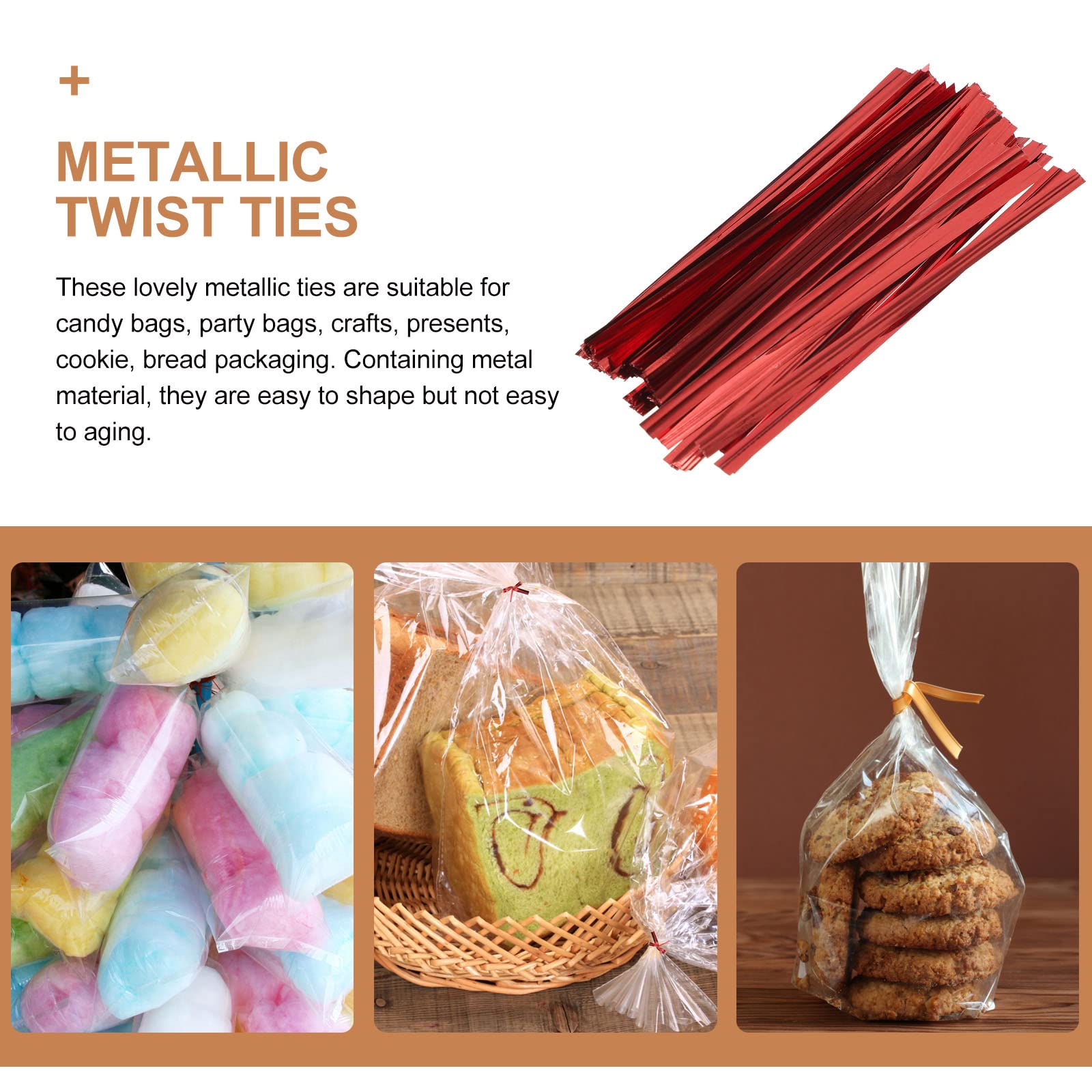 ワイヤー メタリック ツイストタイ パーティー 購入 キャンディ バッグ