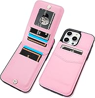 Vista 16 de KIHUWEY Compatible con iPhone 14 Pro Max Funda Billetera con Tapa con Soporte para Tarjeta de Crédito, Cierre Magnético de Cuero Premium, Función