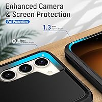 Vista 4 de Funda para Galaxy S23, con protector de pantalla [prueba de caídas de grado militar] Funda protectora resistente a prueba de golpes para Samsung S23