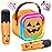 IROO Mini Karaoke Machine for Kids, Halloween Party Supplies & 2025 TOP Toy Gifts Ideas for Girls Boys Ages 4-12, Portable MP3 Player with 2 Wireless Mics for Birthday Christmas Singing GamesPumpkin