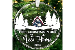 House Warming Gifts New Home 2024 - First Christmas in Our New Home Ornament 2024