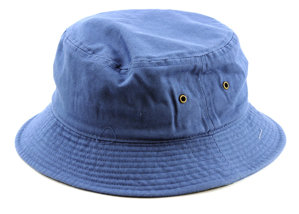 NYFASHION101 Fashionable Unisex Solid Color Lightweight Cotton Bucket Hat, Light Blue, L/XL