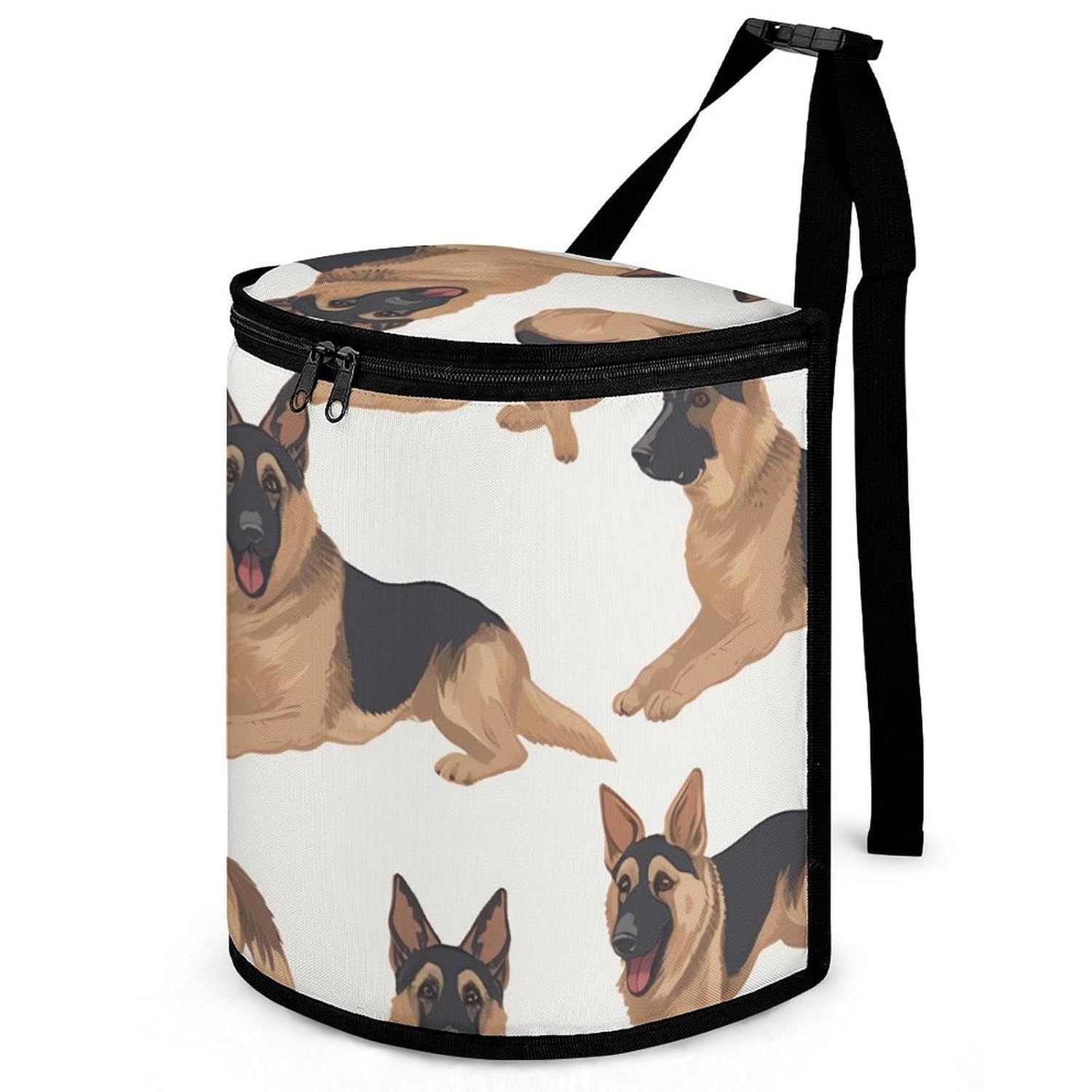 Hanging Car Trash Bag German Shepherd Printed Car Garbage Storage Bag Leakproof Car Trash Can Portable Garbage Storage Bags
