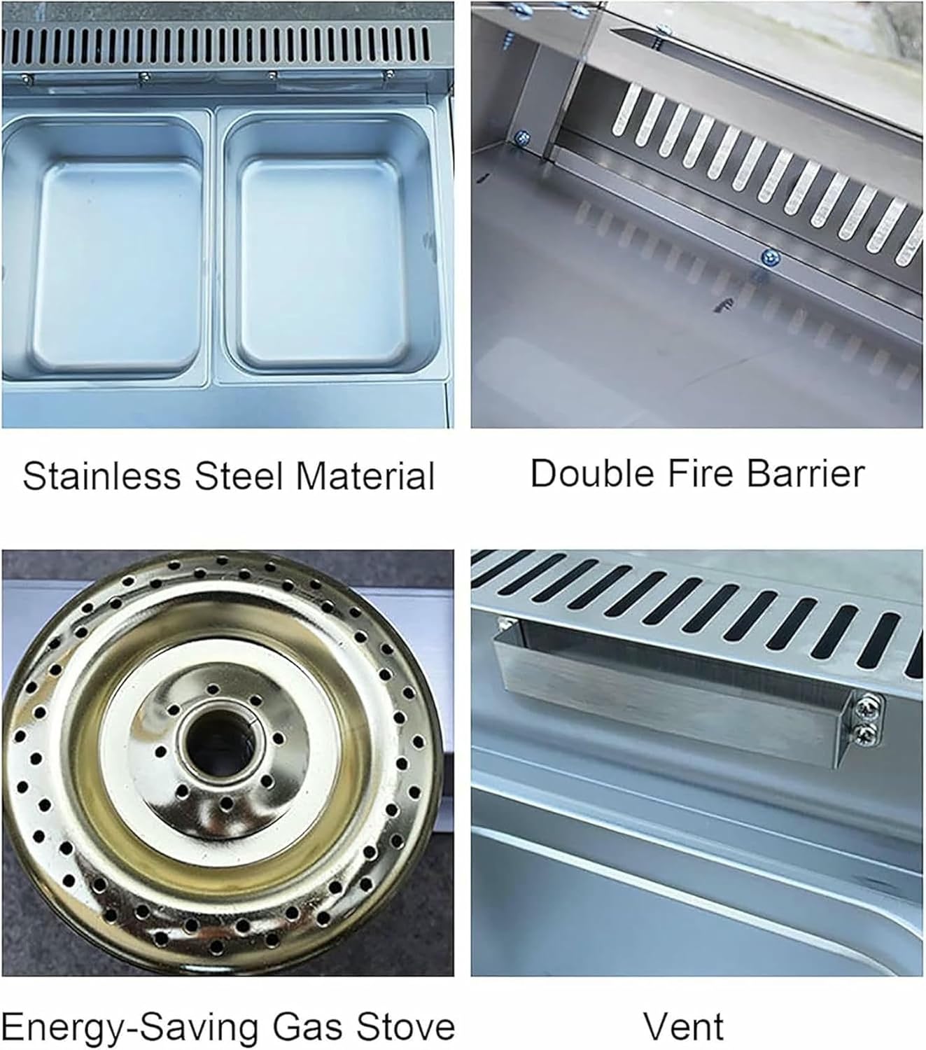 Commercial Fat Fryer Basket Deep Fryer 6L12L Commercial Gas Fryer, Stainless Steel Outdoor Cooker, for Home Kitchen Restaurant~/