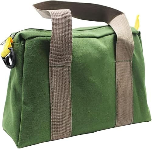 Miniatura 4 de Large Capacity Canvas Tool Bag Waterproof Wide for Organizing Hammer Wrenches Nails Automotive Tool