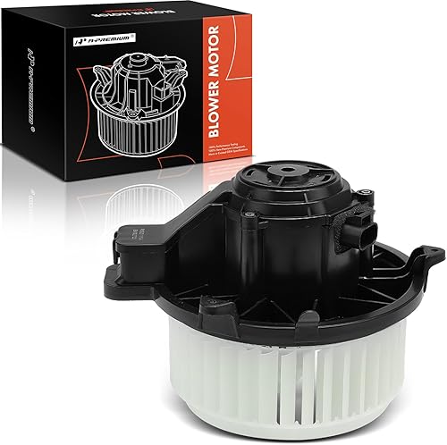 A-Premium HVAC Heater Blower Motor Assembly Compatible with Ford, Lincoln & Mercury Vehicles - Fusion/MKZ 2010-2012, Milan 2010-2011 - Front Side, Replace# AE5Z19805D, AE5Z-19805-D