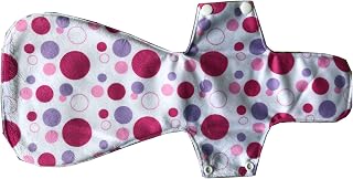 MUMBABY 16 Inch Ultra-deep Sleep Guard Wide Charcoal Bamboo Mama Cloth/Menstrual Pads/Reusable Sanitary Pads (41cm Over-Length) (Bubbles)