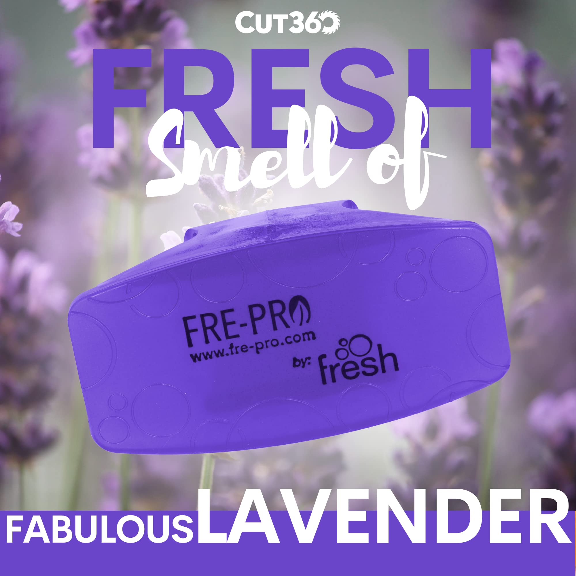 Fresh Bowl Clip Profumatore | Deodorante | Deodorante per ambienti | Deodorante per WC WC Bagno Appartamento Fabulous Lavender 12 pezzi
