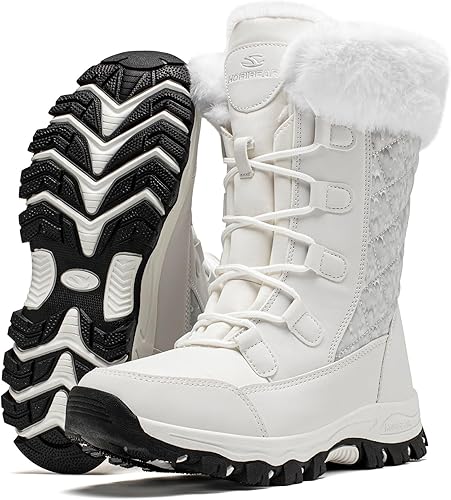 Vista 2 de HOBIBEAR - Botas de nieve de invierno para mujer