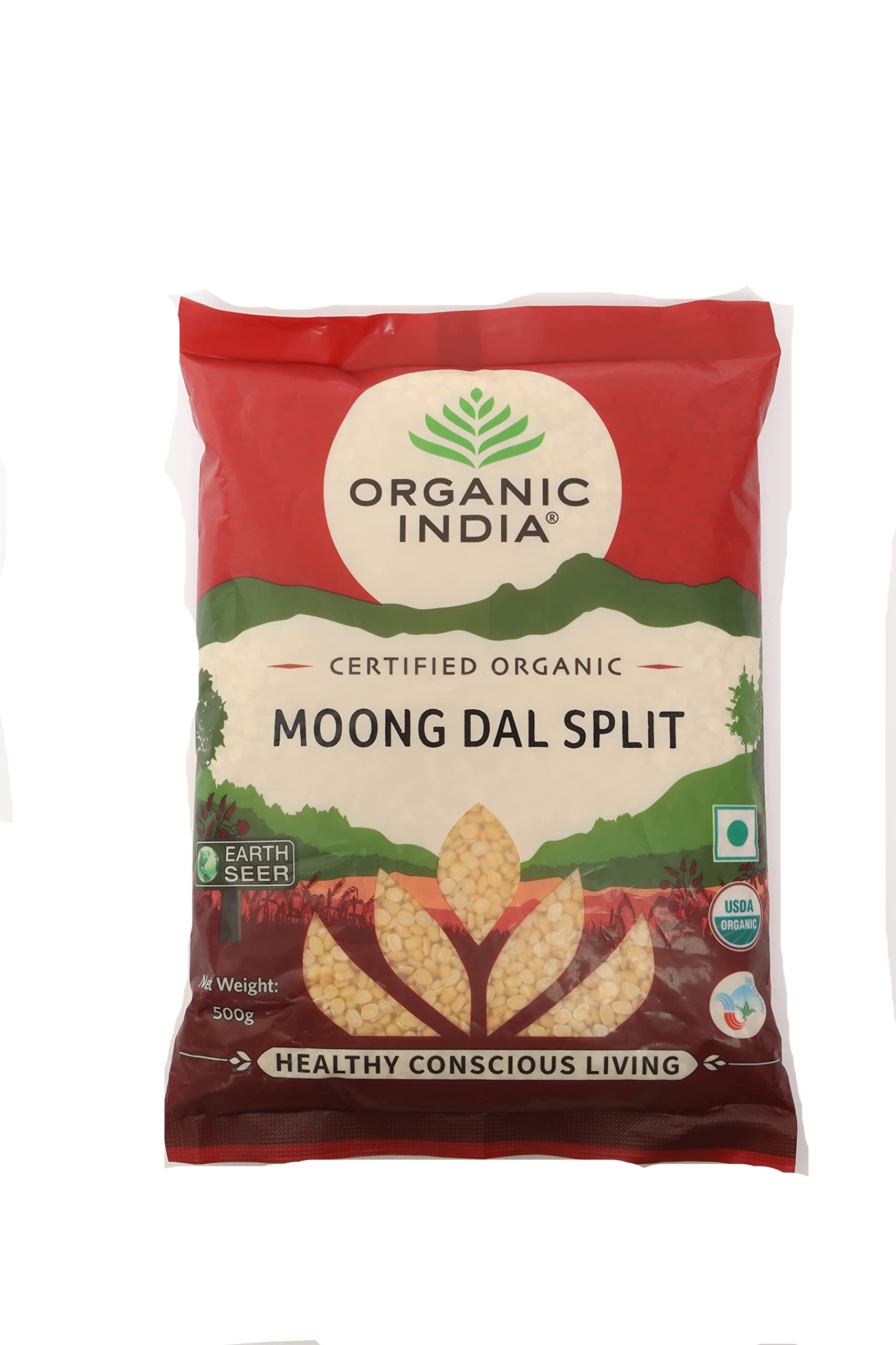 ORGANIC INDIA Commodity Moong Dal Dhuli/Moong Dal Split - 500g