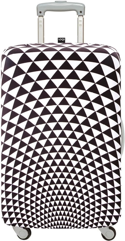 LOQI Unisex-Adult Pop Prism Luggage Cover, Black