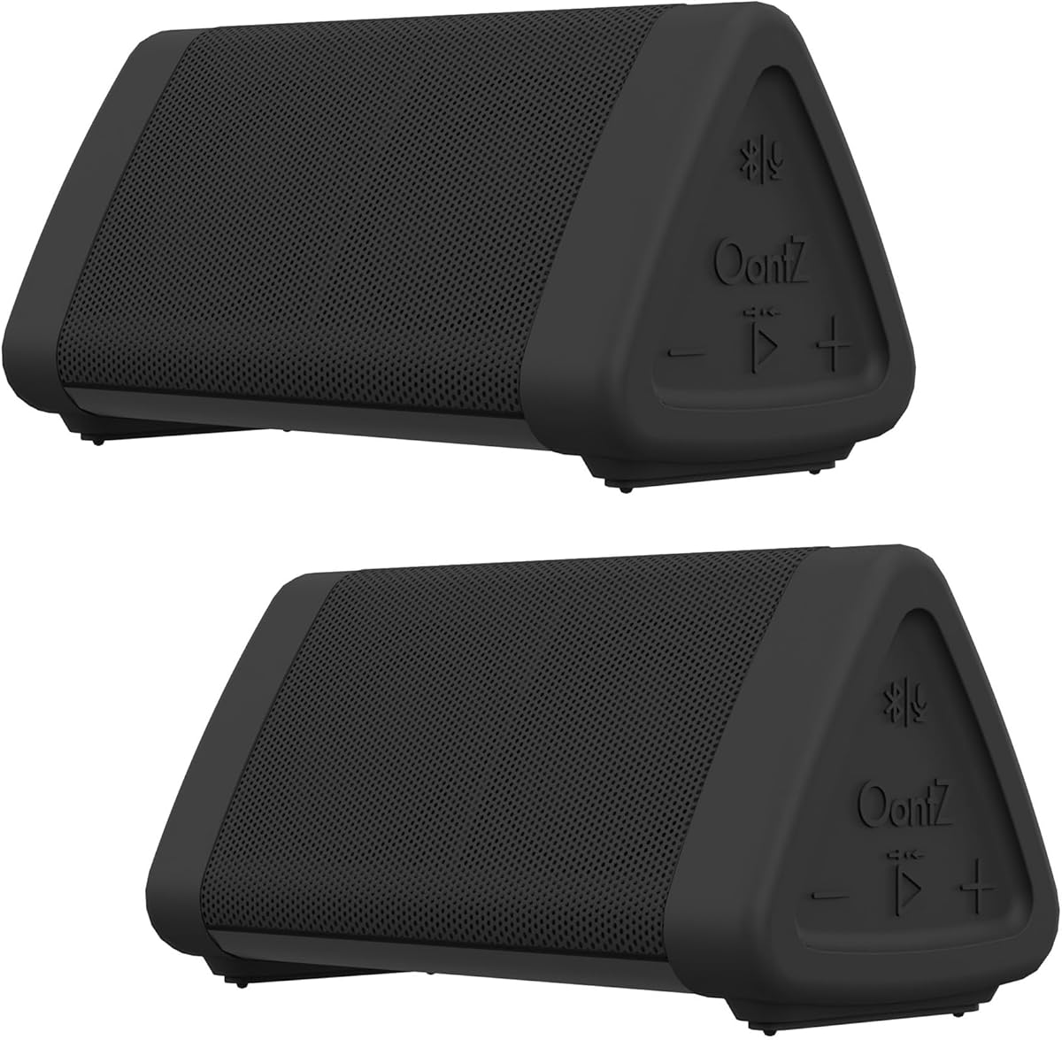 OontZ Angle 3 (4th Gen) – 2 Pack, Portable Bluetooth Speakers, Dual Pairing Stereo Sound, 12W Stereo Sound, 24 Hour Playtime, 100 Foot Wireless Range, Waterproof, Home, Outdoor (Black)