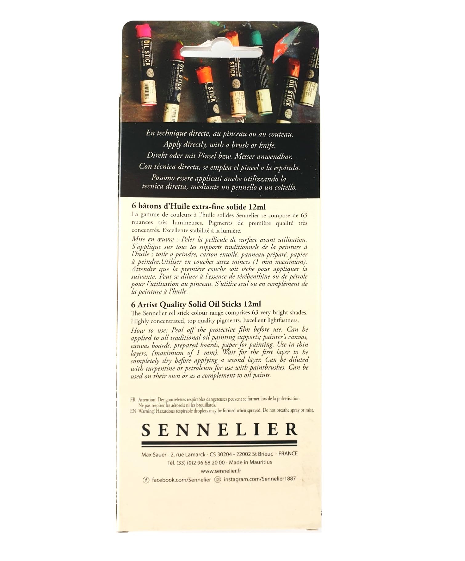 Sennelier Oil stick set 6 mini Stylized Landscape