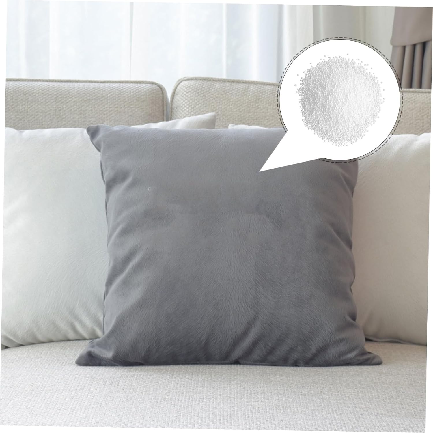 SOLUSTRE Bean Bag Refill Foam Beads White Filling for Couch Comfort