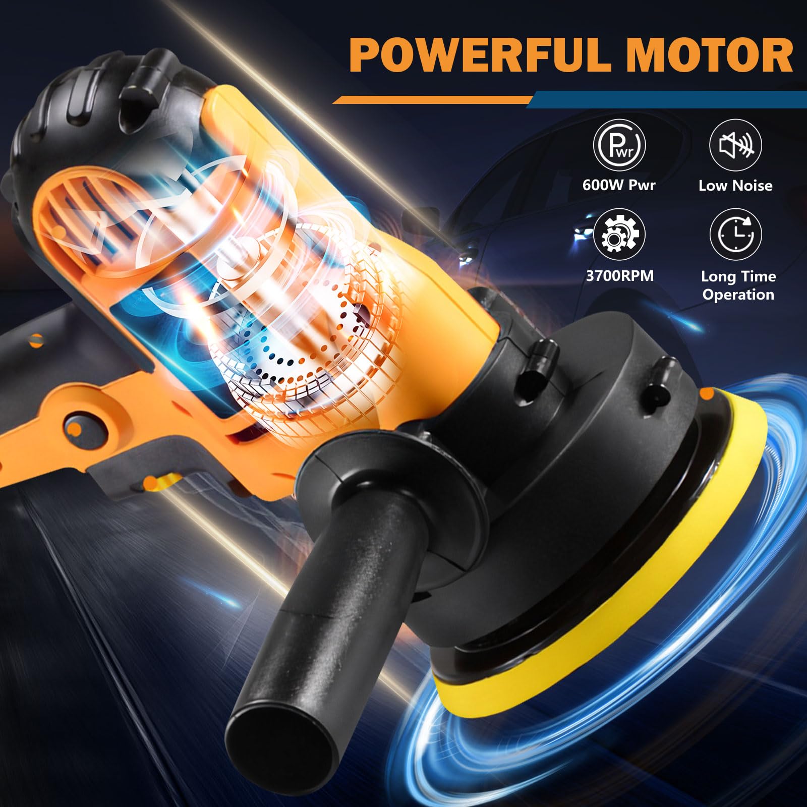 CJC Car Buffer Polisher - Restore Vehicle Shine -2 CJC Car Buffer Polisher - Restore Vehicle Shine -2