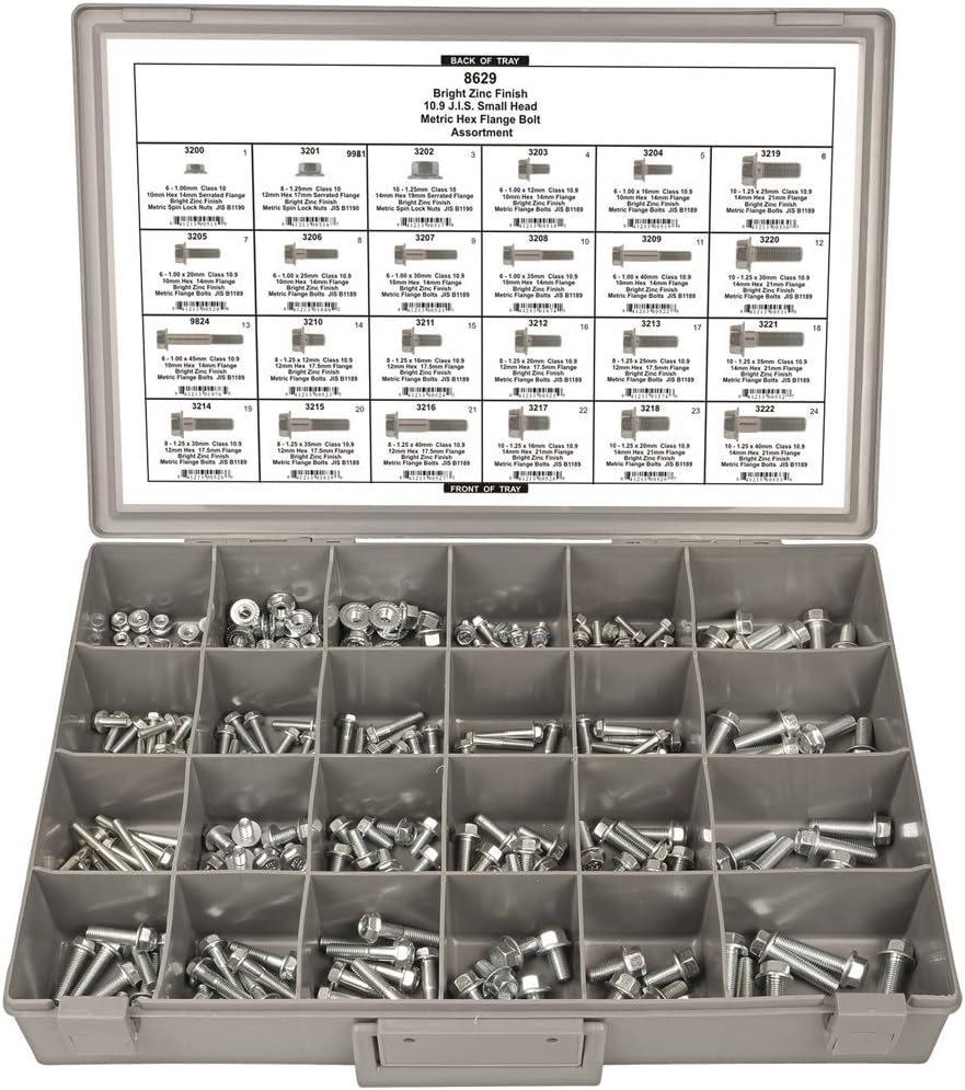 8629 Metric Hex Flange Bolt Assortment