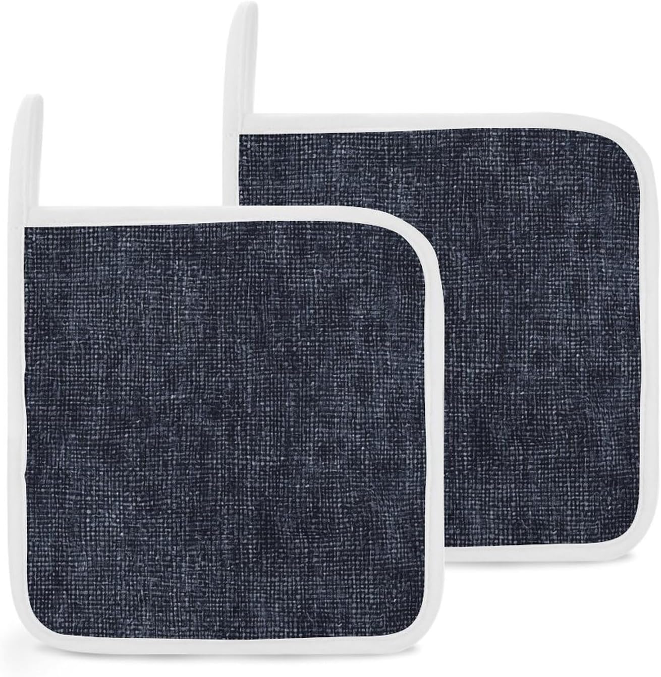 LXTDPBK | AMAZON — Set of Non-Slip Washable Denim Oven Pot Holders