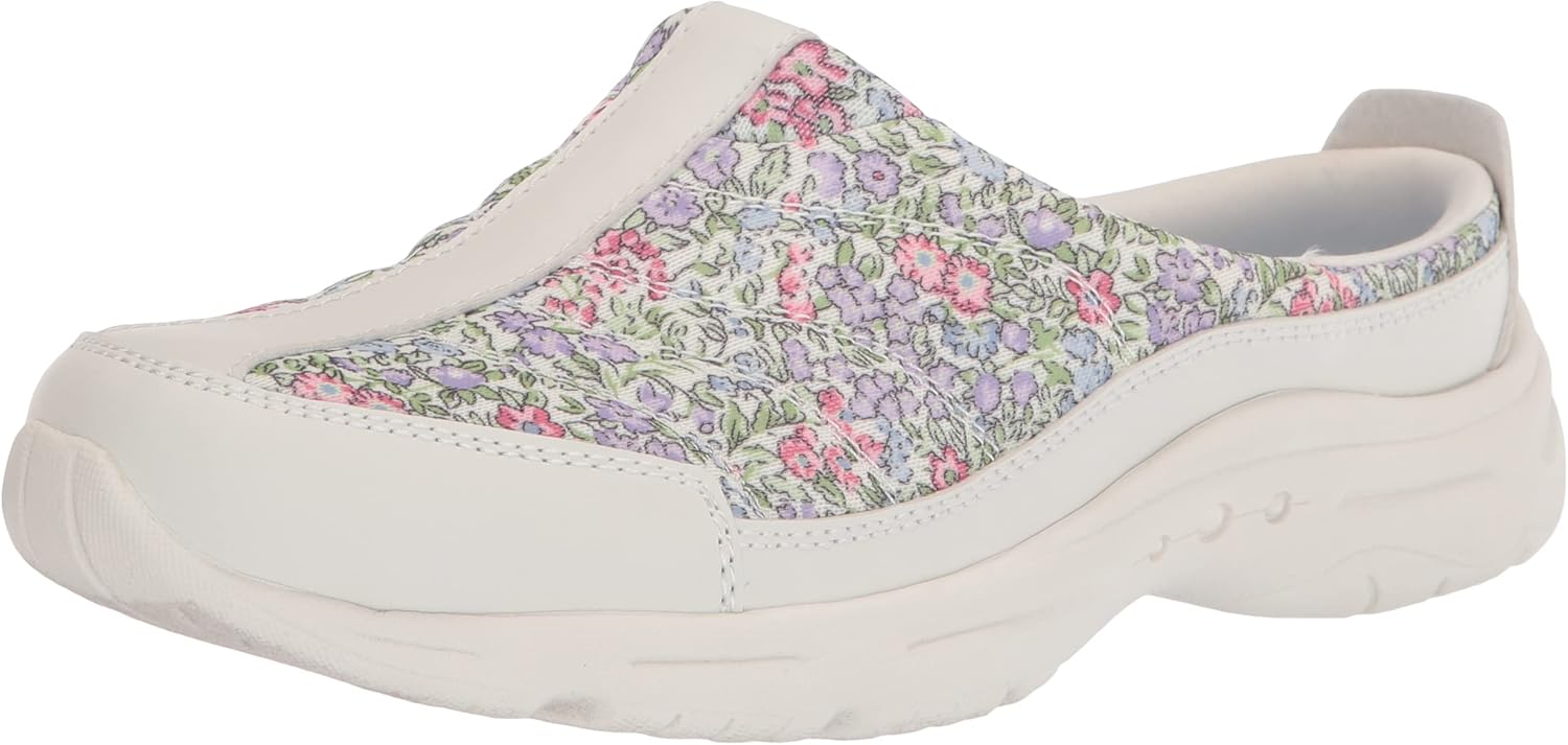 Easy Spirit Women's BREEZIE3 Mule, White 141, 8 Wide