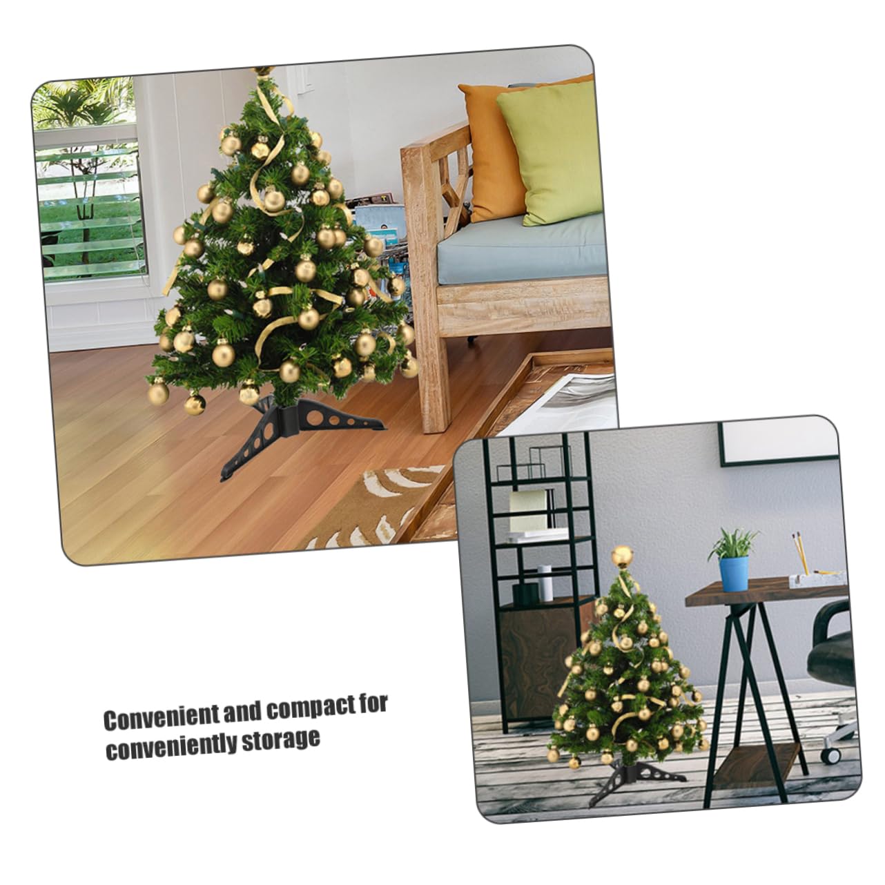 Cabilock 10pcs Christmas Tree Stand Bracket Xmas Tree Support Use Easy Assembly Christmas Holder for Party Decorations