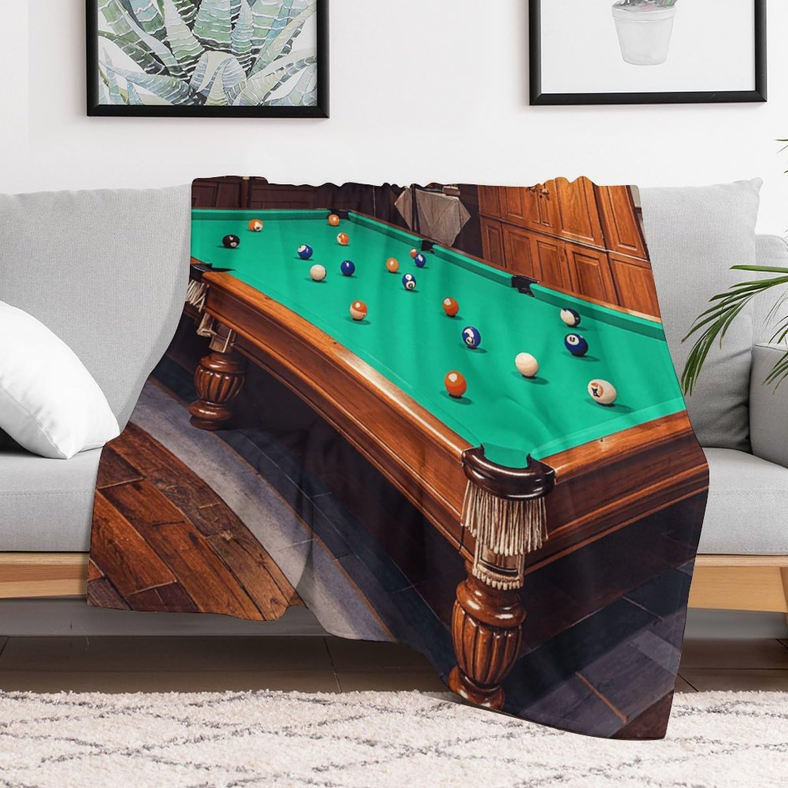 Couverture polaire flanelle douce pour soirée cocooning canapé