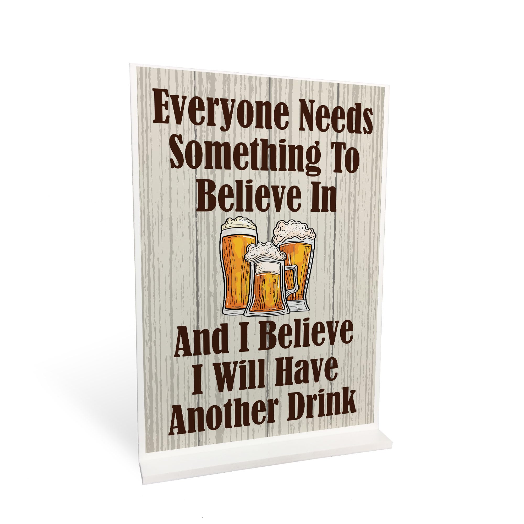 Red Ocean Funny Humour Bar Signs For Home Bar Standing Plaque Alcohol Beer Gift For Men Women Friendship Gift
