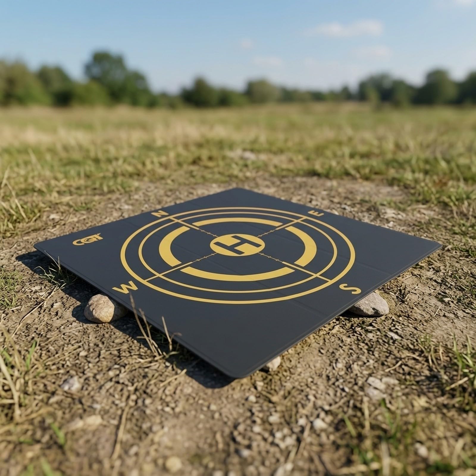 Składana platforma do lądowania PU 43 cm do dji dla dji dla mavic dla mini - dwustronna podstawa z kołkami do użytku na zewnątrz