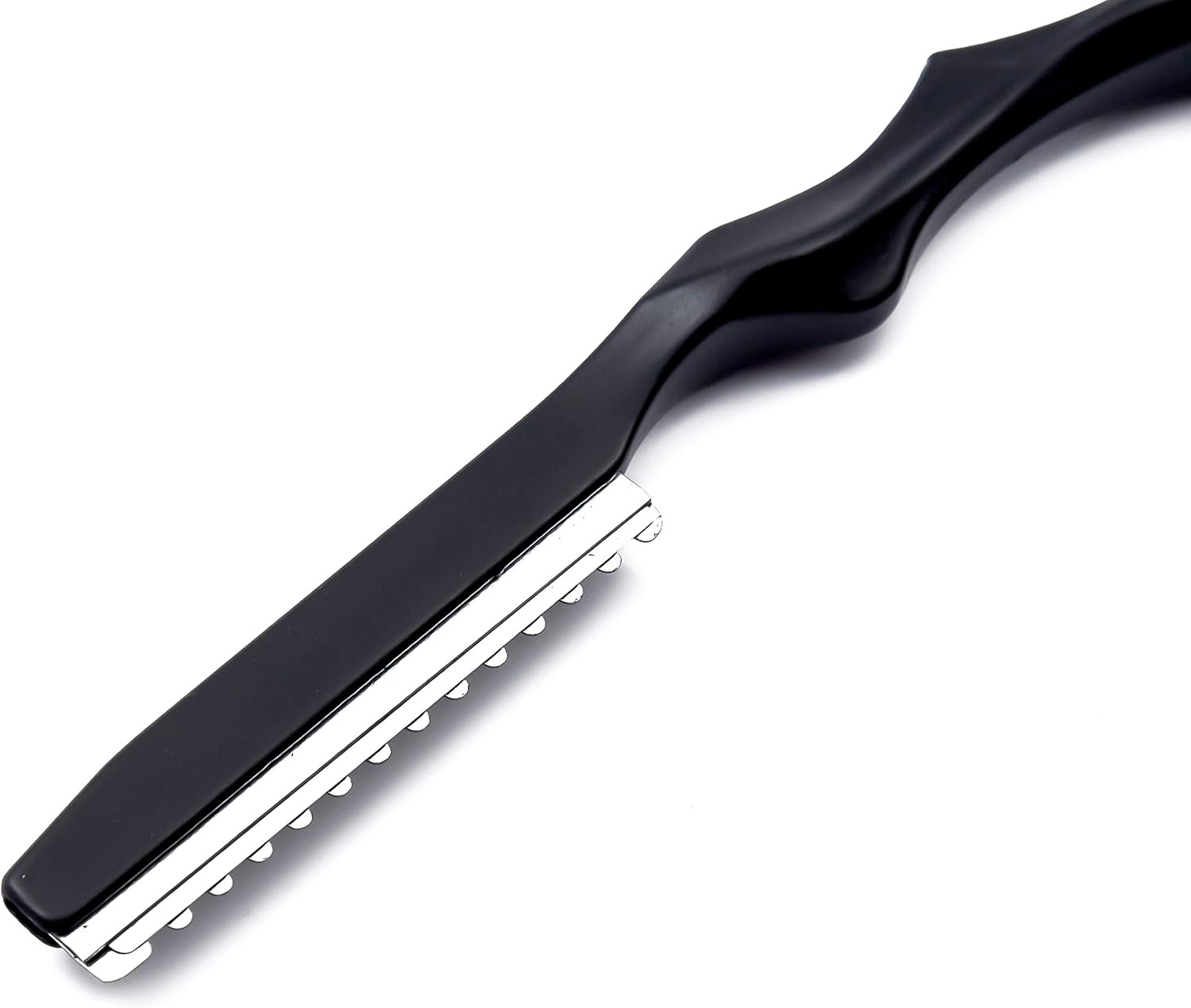 6.0" Black Hair Cutting Scissors Set with Razor, Leather Scissors Case, Barber Hair Cutting Shears Hair Thinning/Texturizing Shears for Professional Hairdresser