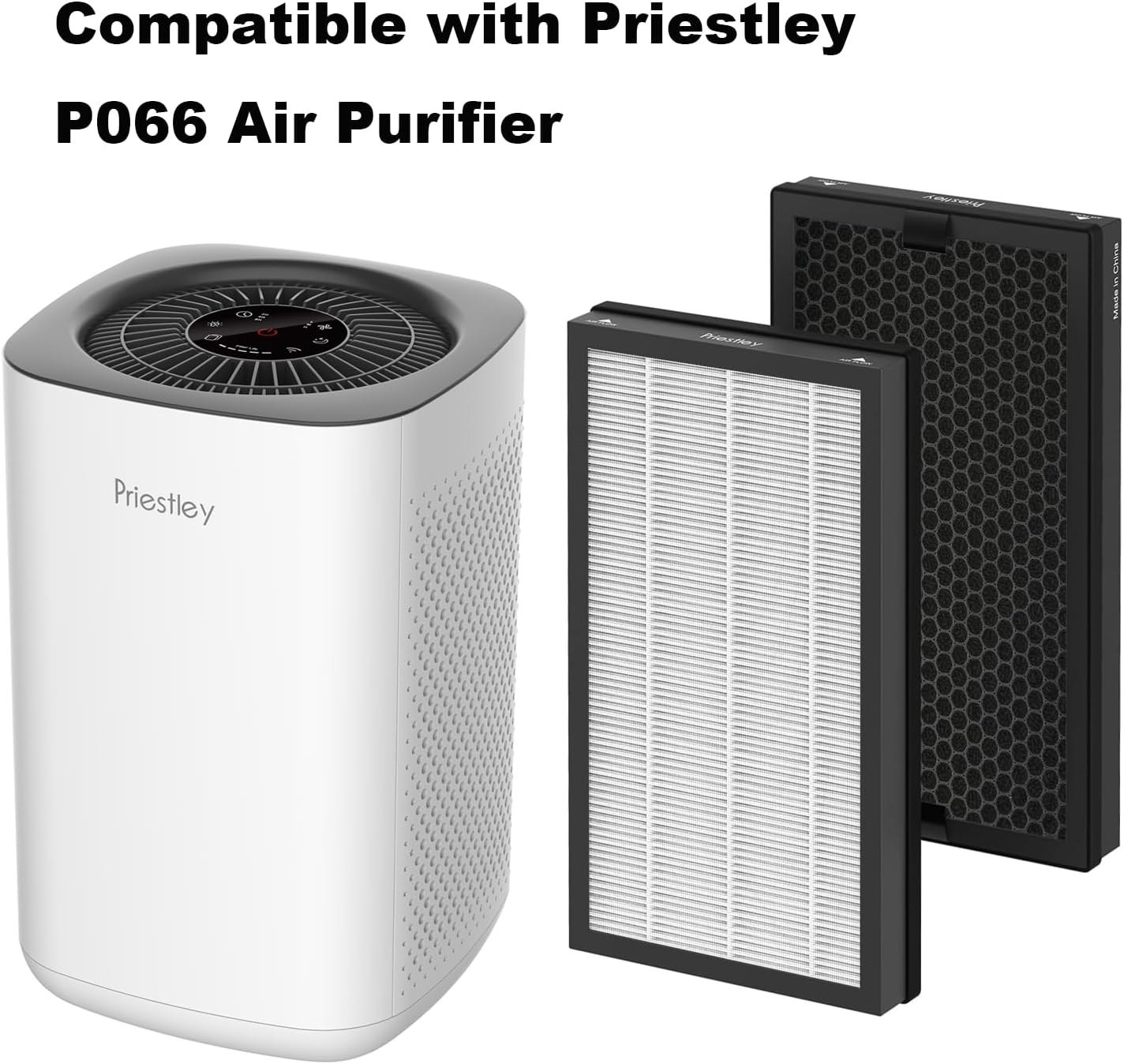 Breathe Clean, Fresh Air with Our 2-pack of Priestley P1240 Replacement VOC Filters. Effectively Captures VOCs, Odor, Dust, Formaldehyde, Smoke, Pet Dander and Other Airborne Pollutants