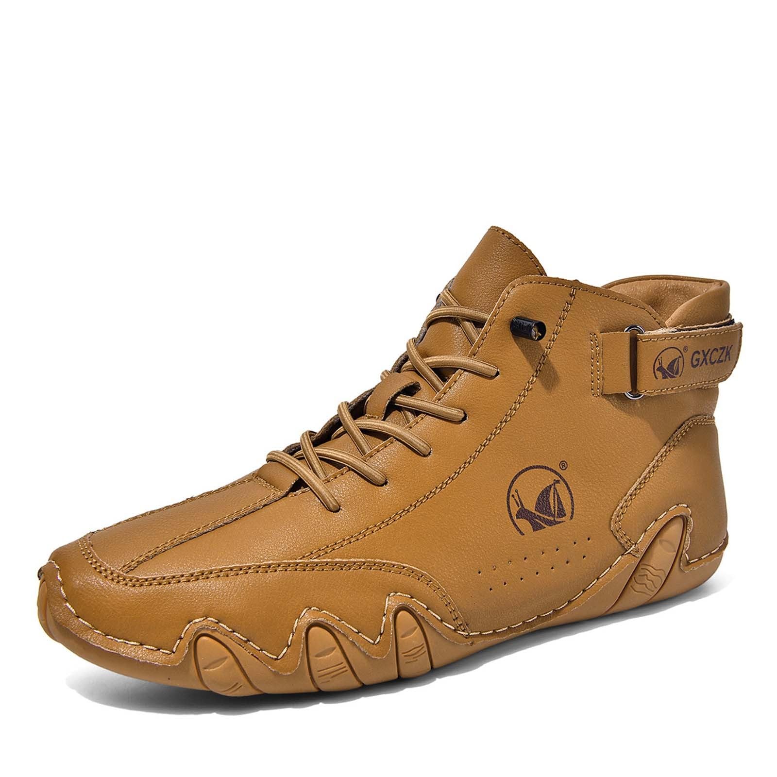 WWricotta Botines de Estilo Profesional, caña Alta, Informal, Tallas Grandes, Ideales para Uso Diario con una construcción Duradera, Hombre, cómodos y Resistentes_2