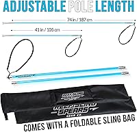 Vista 1 de Hawaiian Sling - Juego de lanzas de pesca Lite – Arpón de lanza de fibra de vidrio de viaje para pesca submarina con un paralizador de 5 puntas
