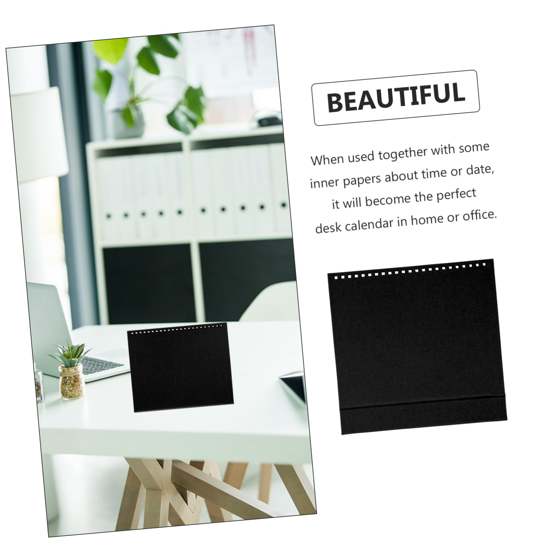 12pezzi Calendario da Scrivania Fai da Te Base Colorata per Calendario da Scrivania Supporto Stabile Carta Iridescente Mensola da Tavolo Agenda