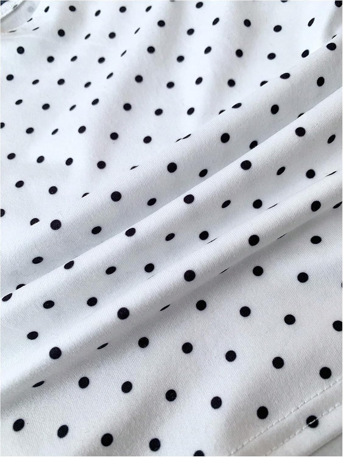 GORGLITTER Girl's Polka Dots Crop Tops Y2K Off The Shoulder Ruched Cinched Waist Tank Top Trendy Fashion