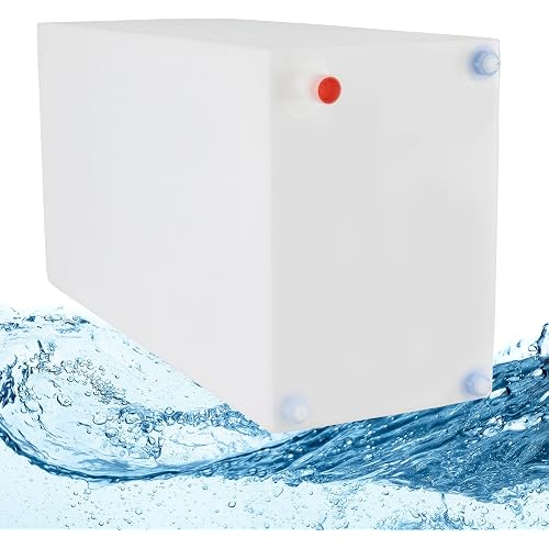 RecPro RV Fresh Water Tank 30 Gallon for Drinking and Potable Water | 34" x 12" x 17.5" | Fresh or Gray Water Plastic Storage | Made in America