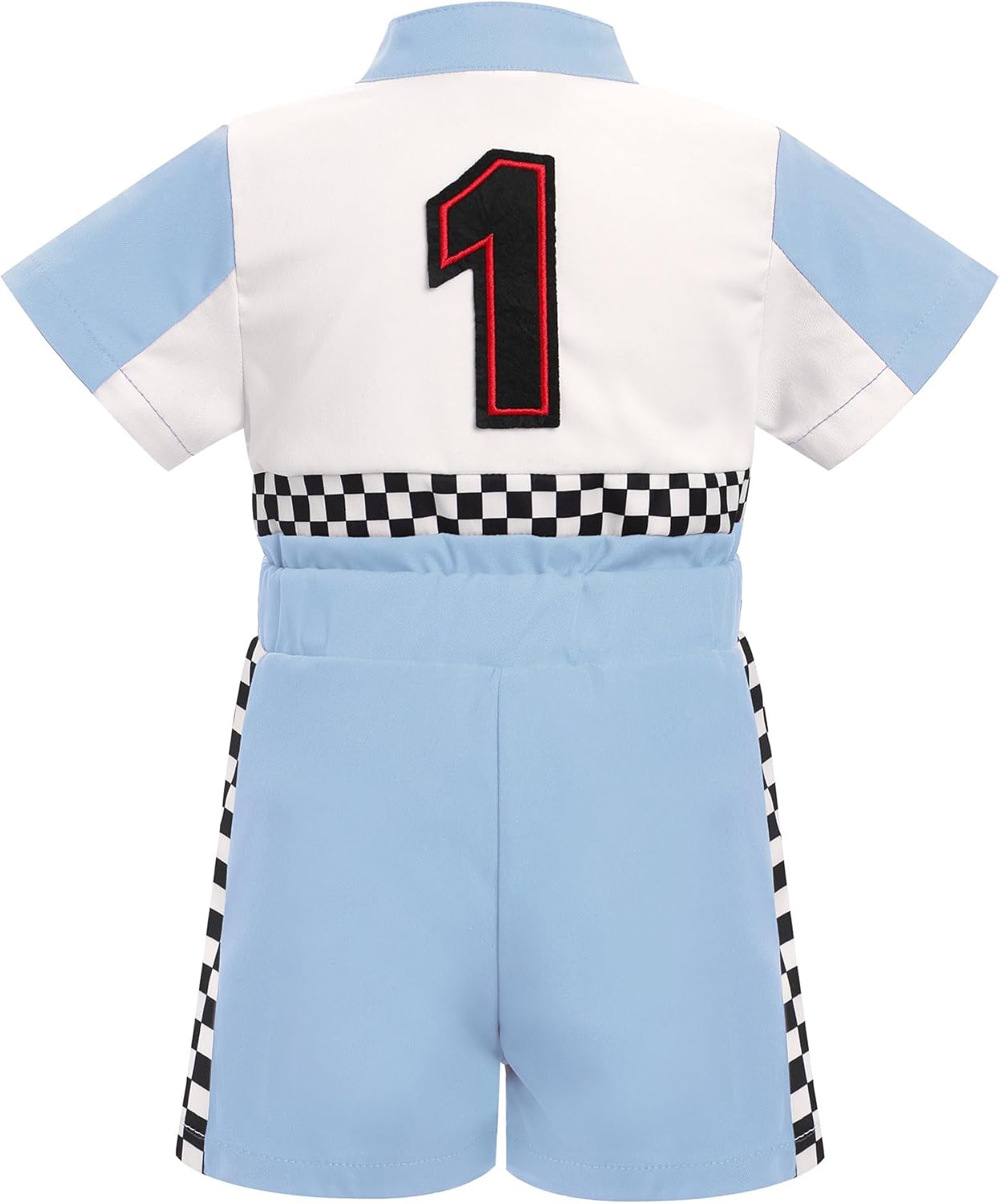 IMEKIS Baby 1st 2nd Birthday Outfit Boy Girl Race Car One Piece Jumpsuit Halloween Cake Smash Photo Shoot - Image 2