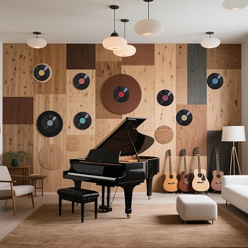 Miniatura 6 de 8 discos de decoración de pared, 9 pulgadas, decoración de discos de vinilo para paredes estéticas para decoración de pared del hogar, música, fiesta