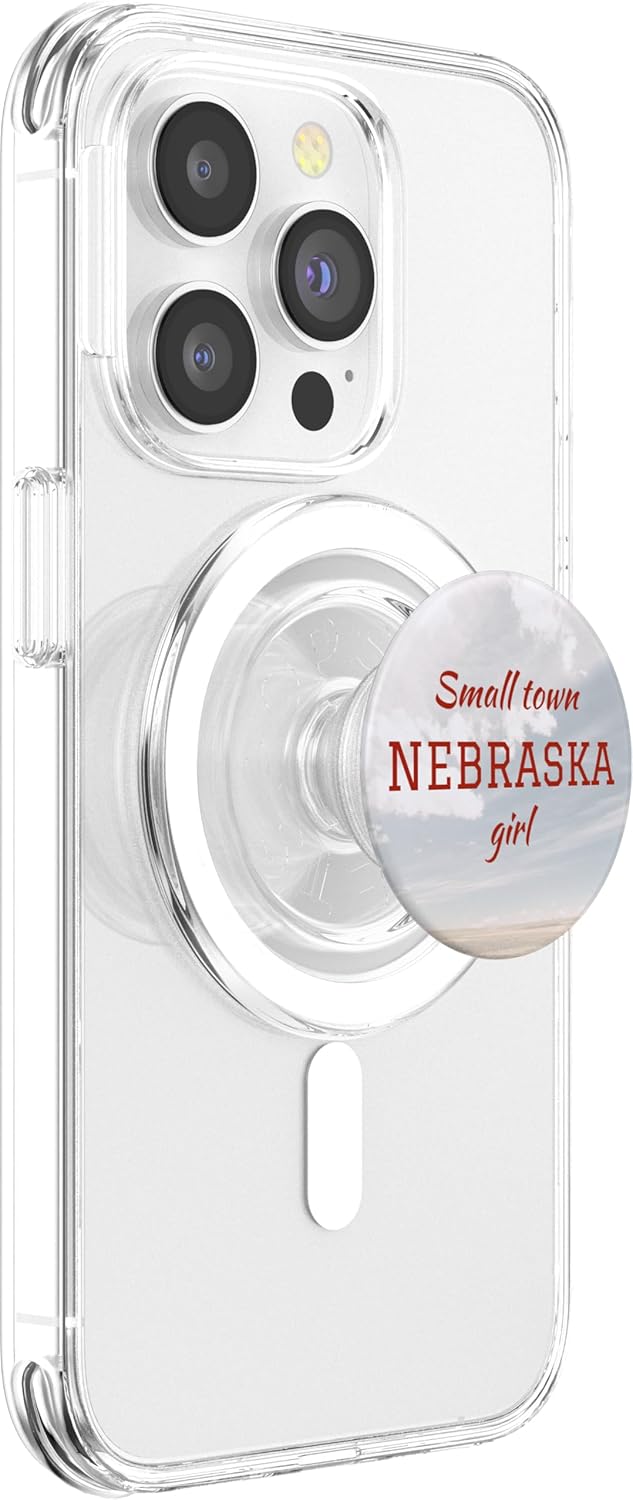Nebraska Girls Pop Socket White Mount Mobile Phones Tablet PopSockets PopGrip for MagSafe