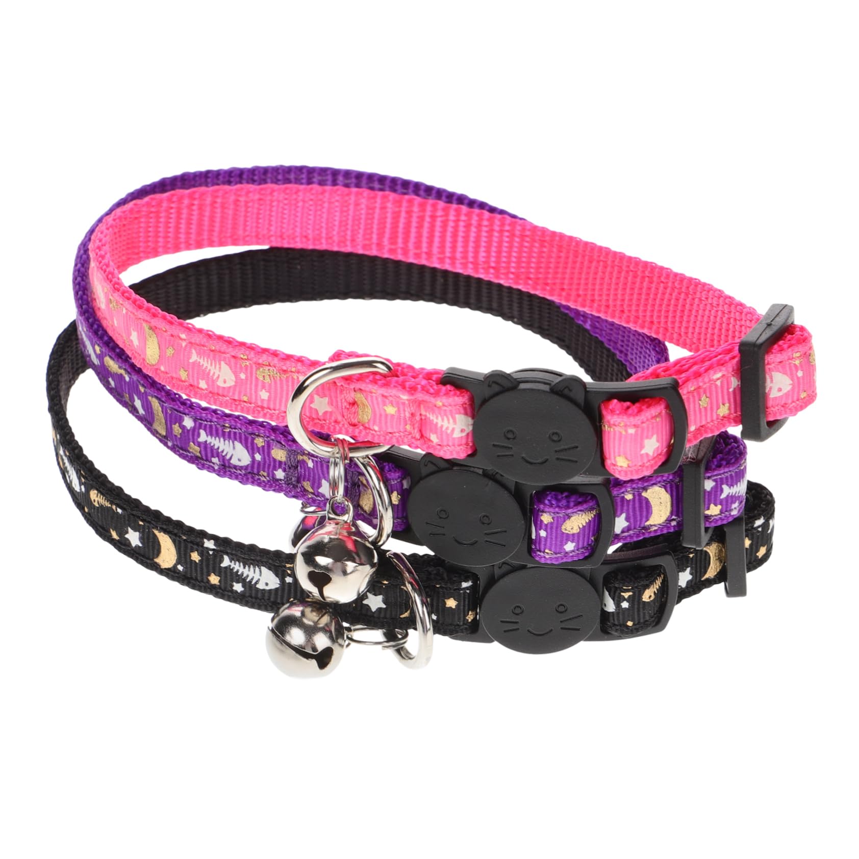 POPETPOP 9 STK Leuchtendes Katzenhalsband Dekoratives Katzenhalsband Katzenhalsbänder Katze Halskette Reflektierendes Hundehalsband Entzückendes Kätzchenhalsband Haustierzubehör Sanft Stoff