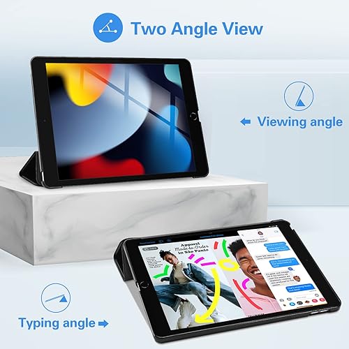 Miniatura 4 de ProCase Para IPad 10.2 Caso iPad 9 8 7 Generación Caso, Tapa Protectora Tapa Protectora Tapa Protectora Para IPad 10.2 Pulgadas - Negro