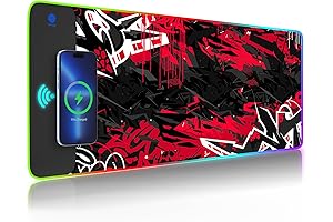 iLeadon Wireless Charging Mouse Pad with RGB Lighting