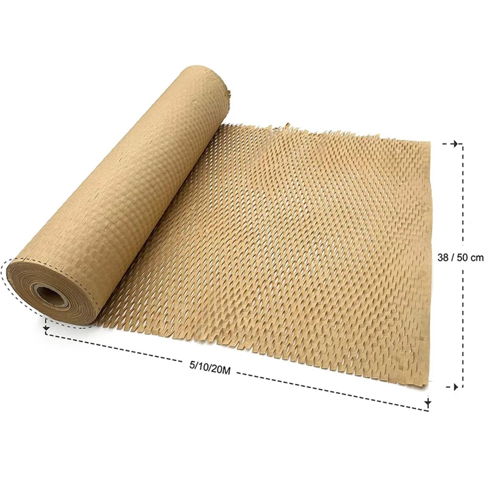 10 m Waben-Verpackungspapierrolle for Umzüge, Versandverpackungen, Geschenkartikel, Luftpolsterfolie for Versand, Umzug, zerbrechliche Gegenstände und Geschenke(W38cm X L30M)