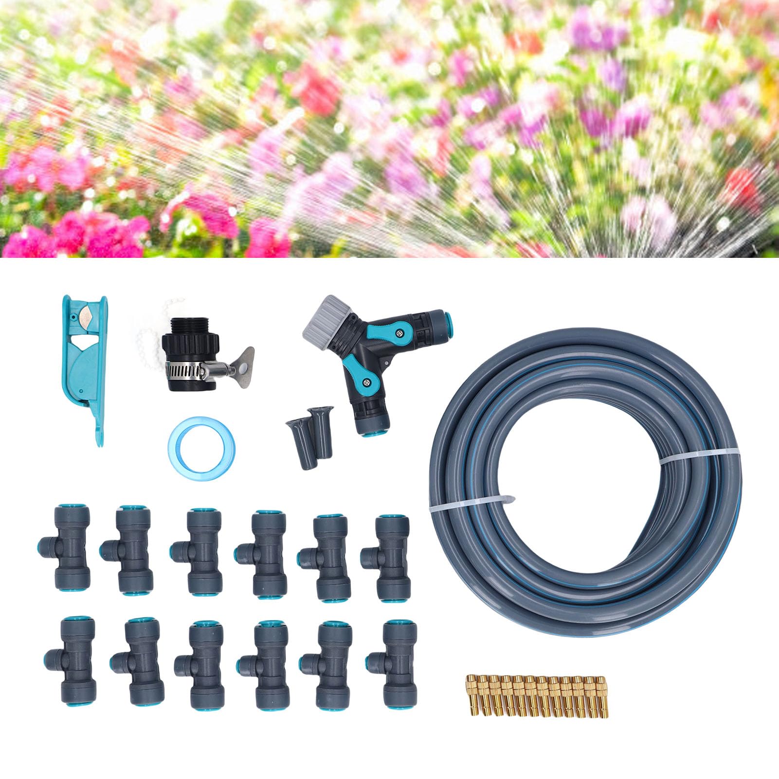 de riego de jardín, Kits de riego por goteo automático para Patio, equipo de césped, manguera, gotero ajustable
