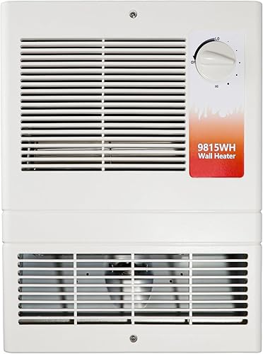 Miniatura 9 de 9815WH Calentador eléctrico de pared de gran capacidad con termostato para dormitorio, baño, salas de estar, etc., calentador de pared 1500 vatios,