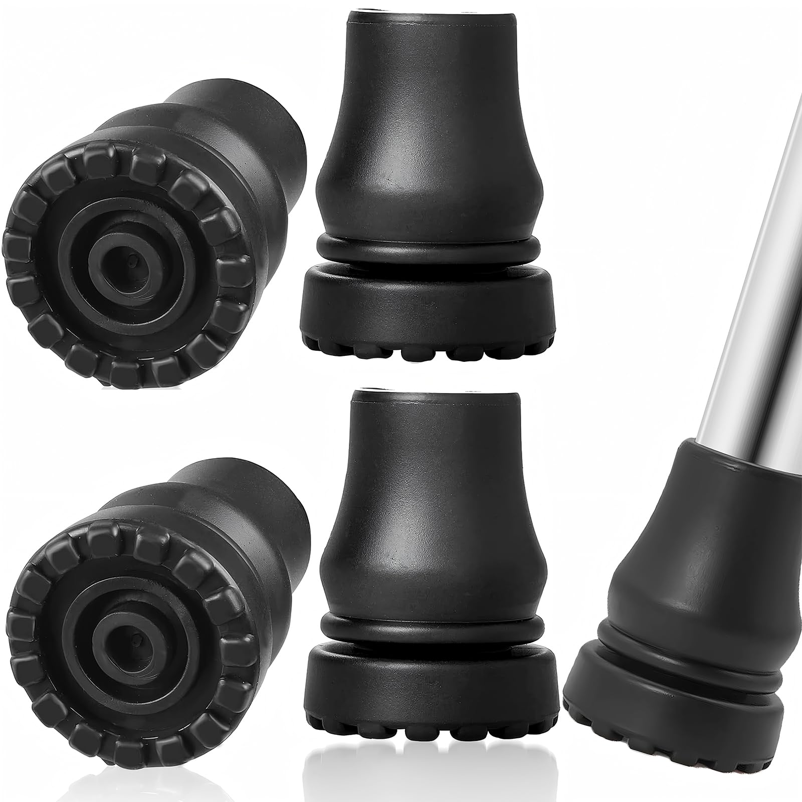 Amazon.co.jp: JUJUGO 交換用 杖先ゴム 内径16MM杖先ゴム 4個セット 耐